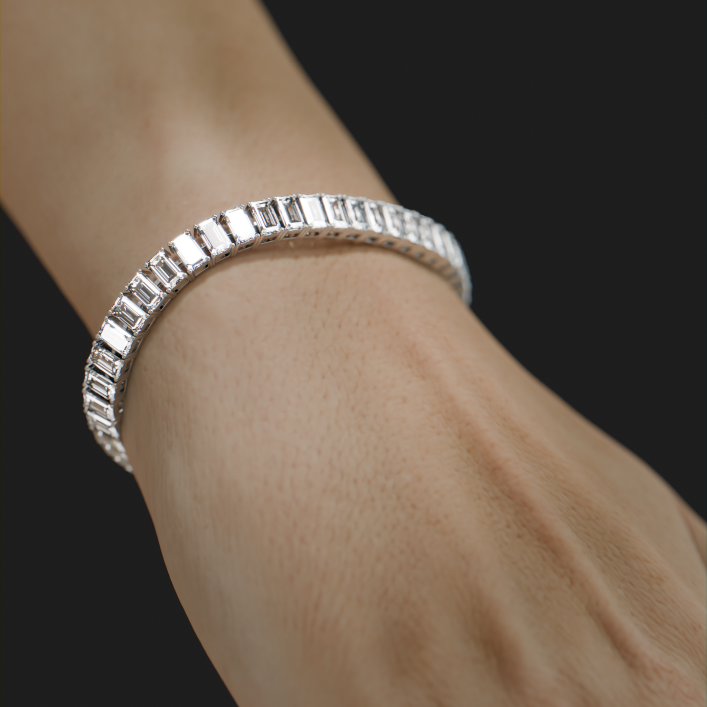 Pulsera Tennis Emerald