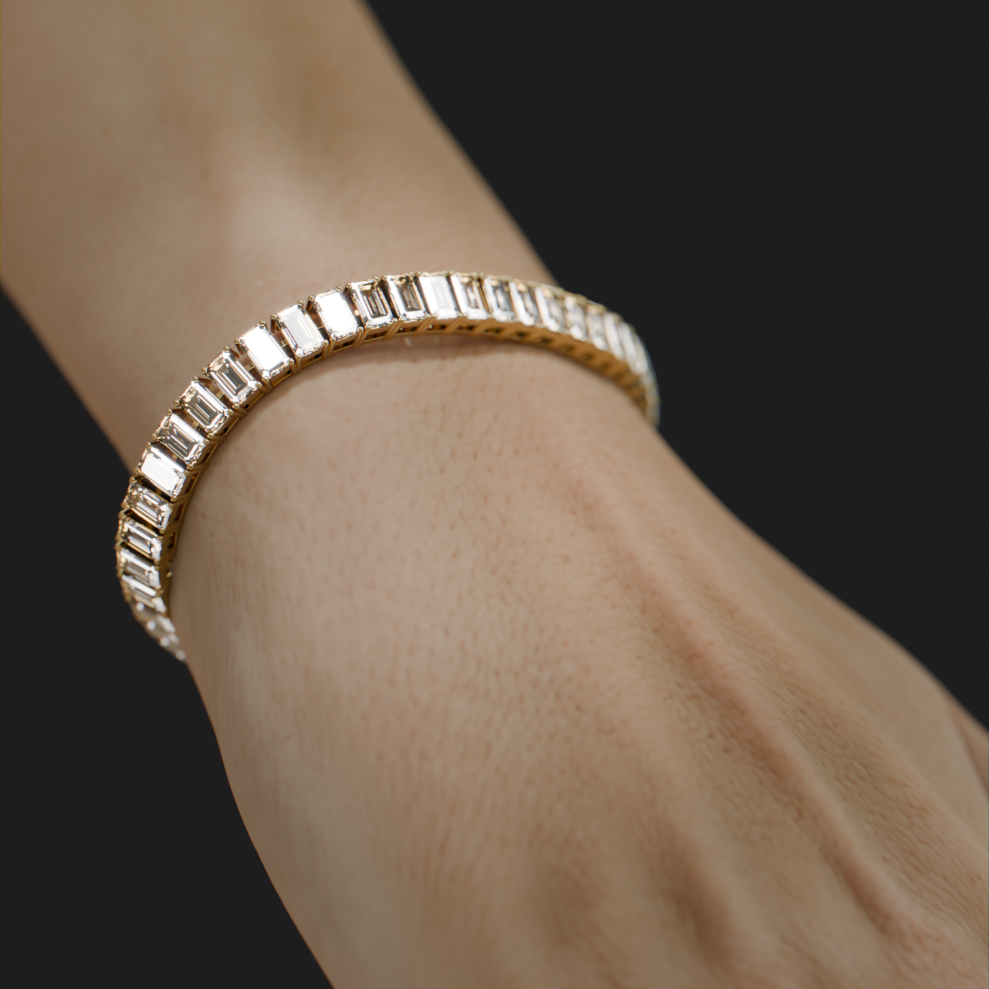 Pulsera Tennis Emerald