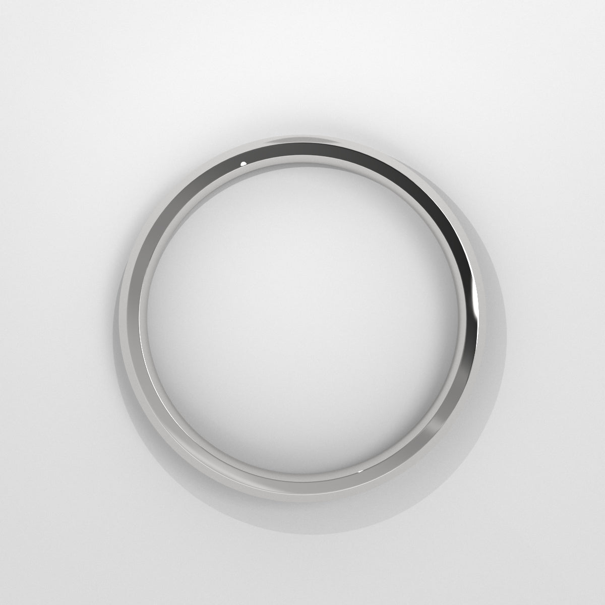 Anillo Beveled Edge Wedding Band