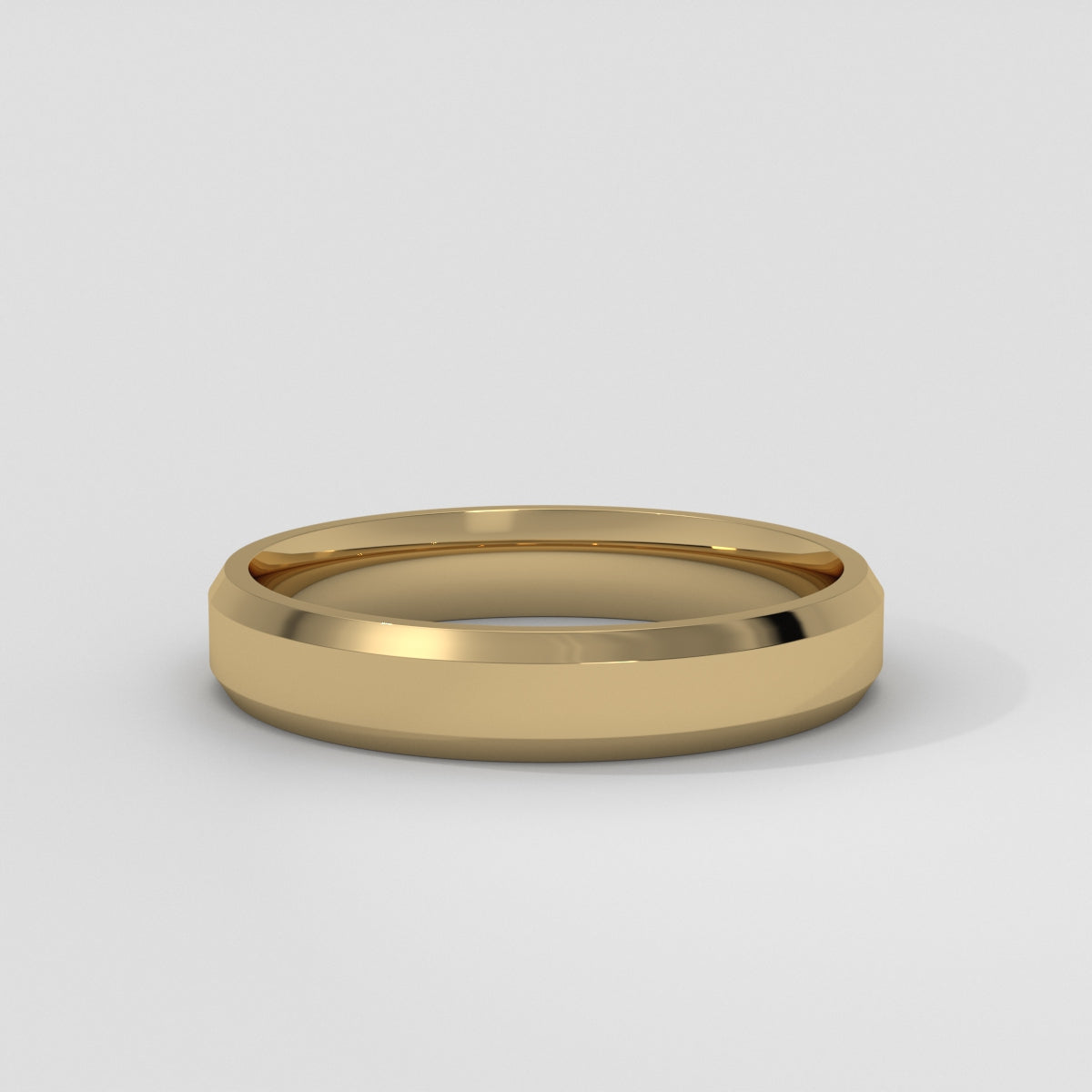 Anillo Beveled Edge Wedding Band