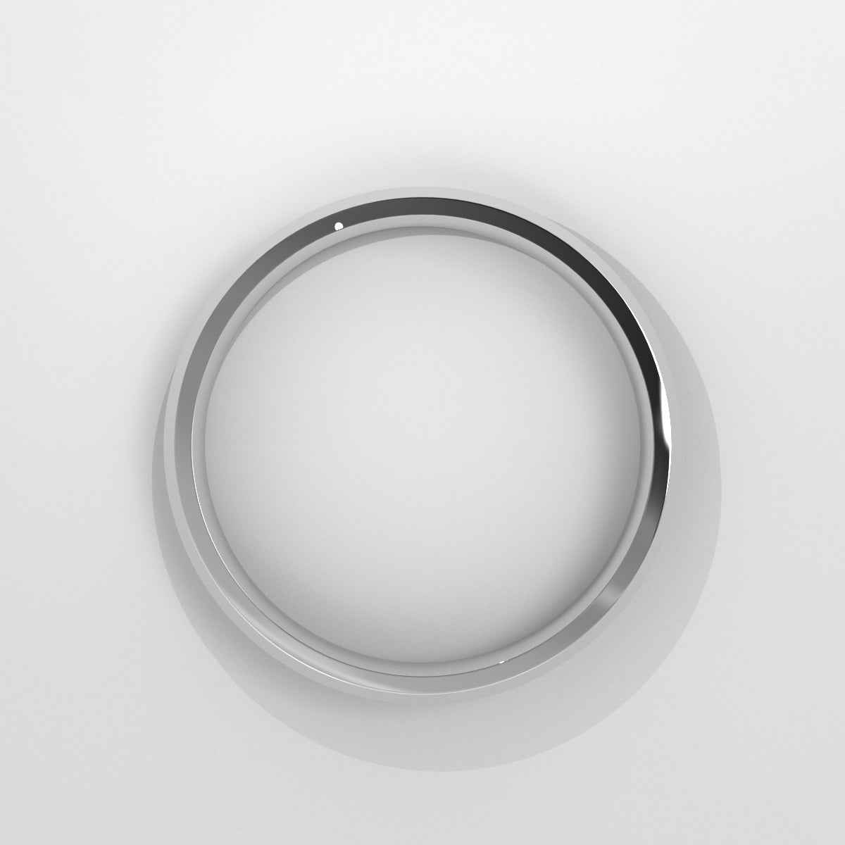 Anillo Beveled Edge Wedding Band