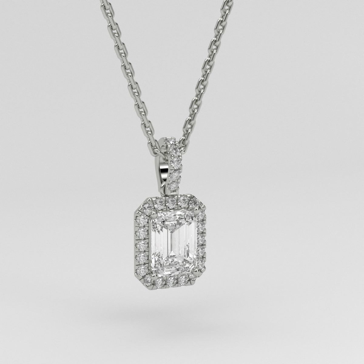 Collar Emerald Halo