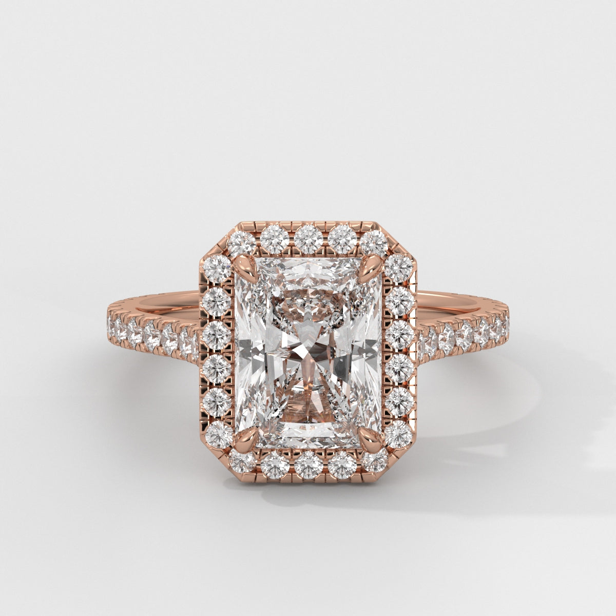 Anillo de Compromiso Halo Radiant