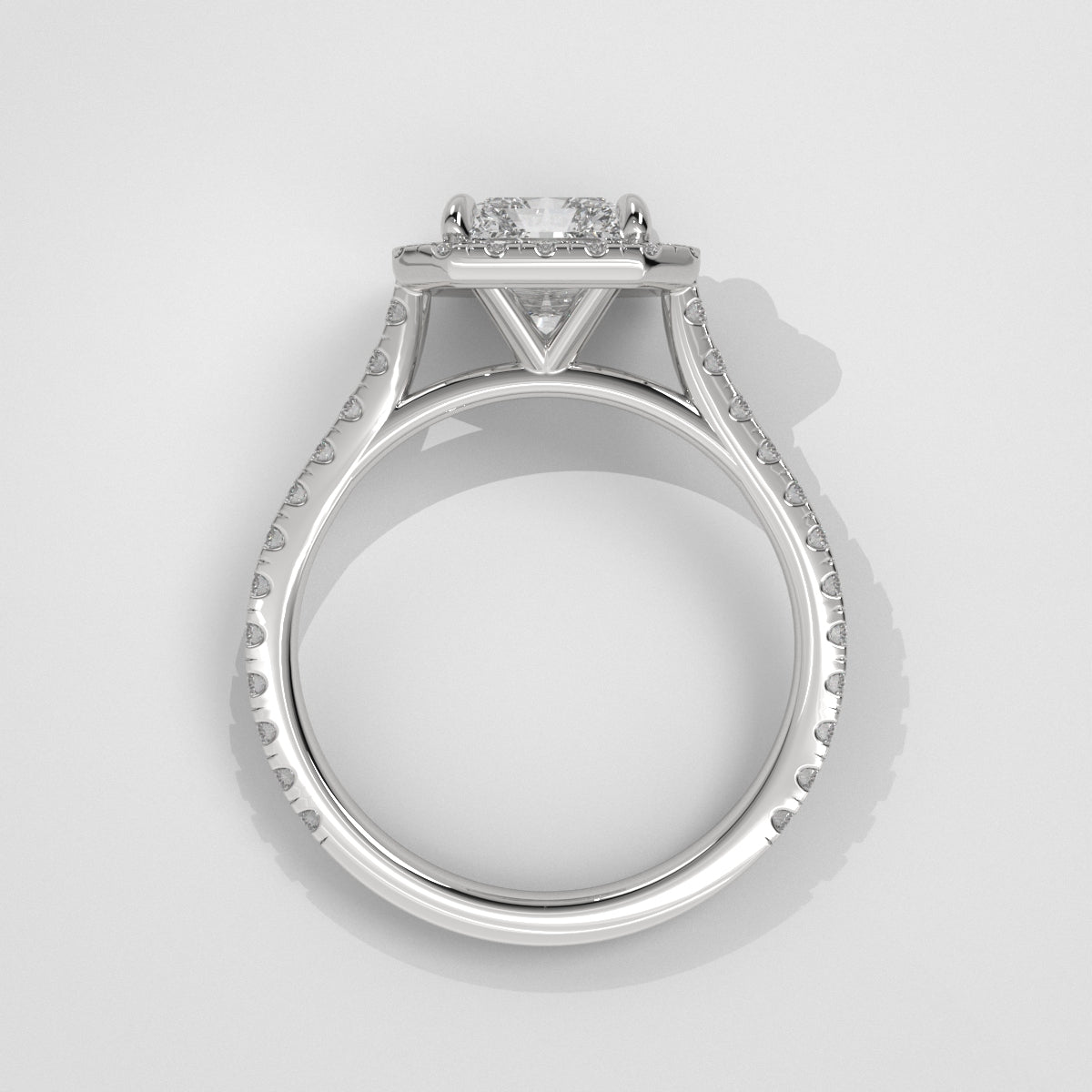 Anillo de Compromiso Halo Radiant