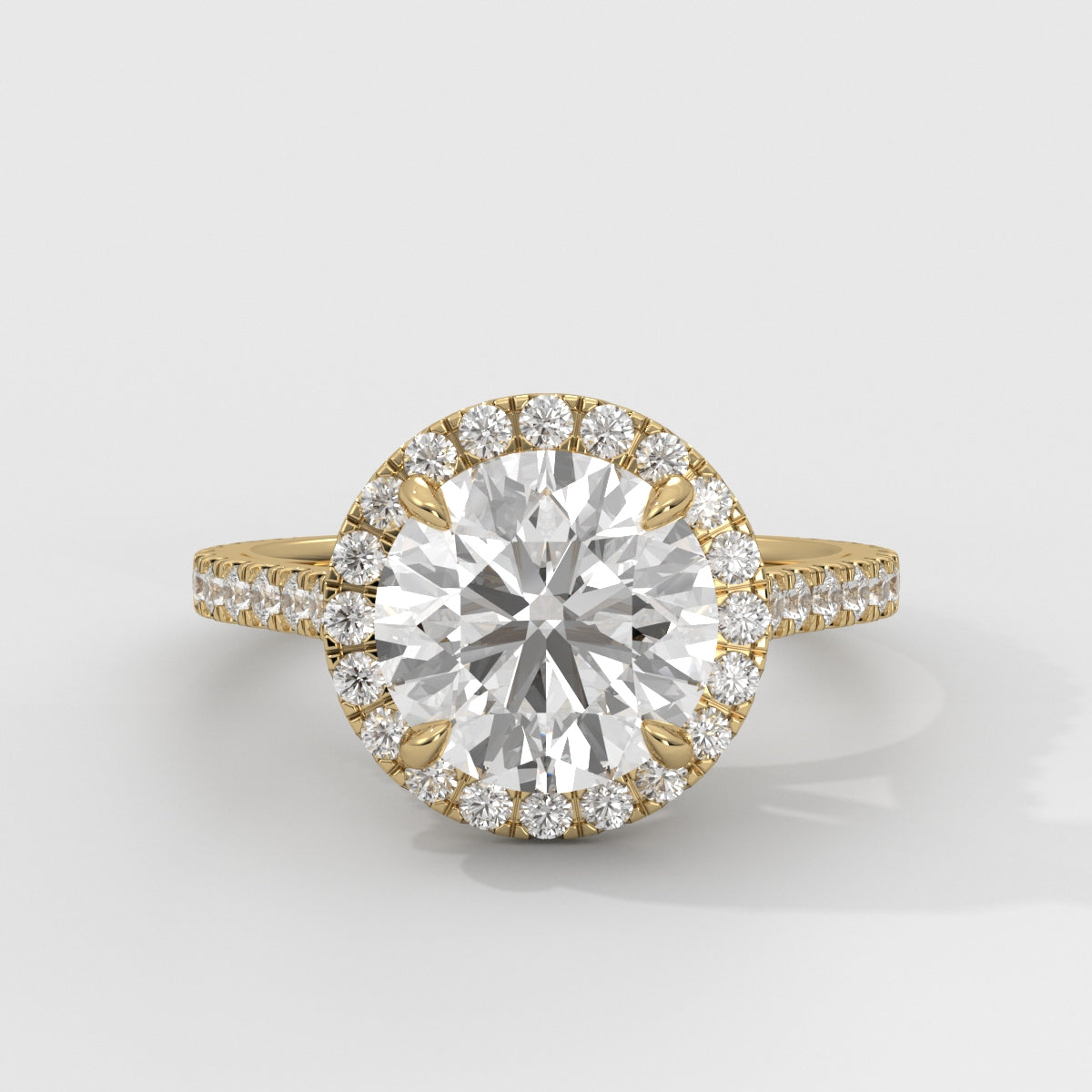 Anillo de Compromiso Halo Round
