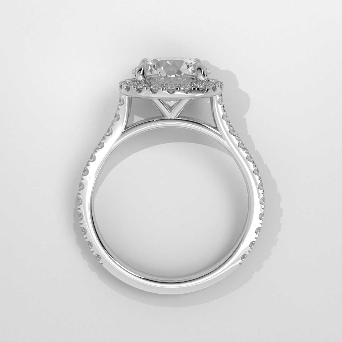 Anillo de Compromiso Halo Round