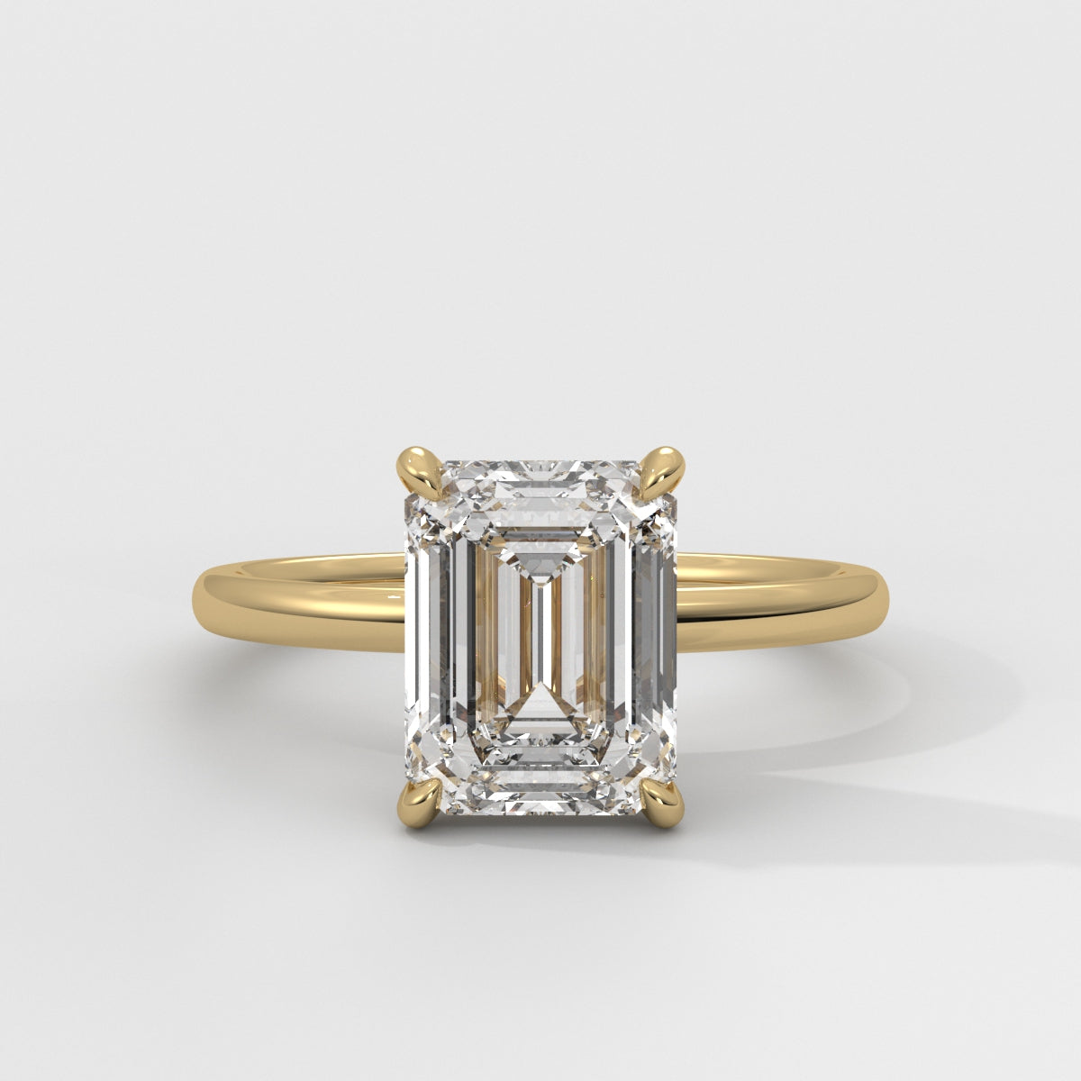 Anillo de Compromiso Hidden Halo Emerald