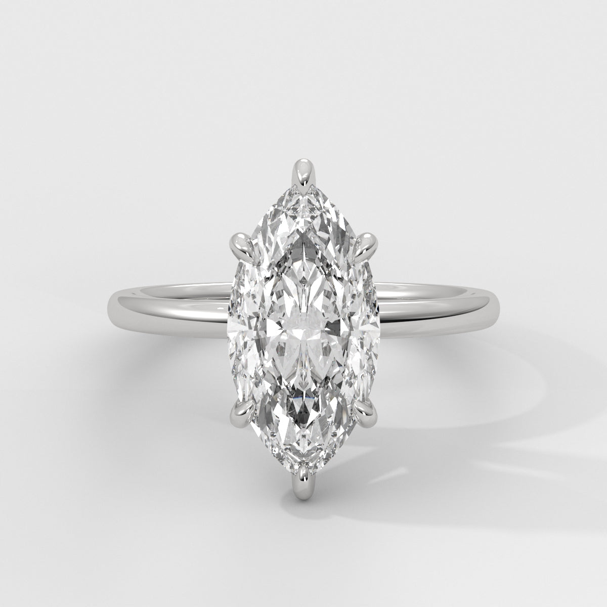Anillo de Compromiso Hidden Halo Marquise