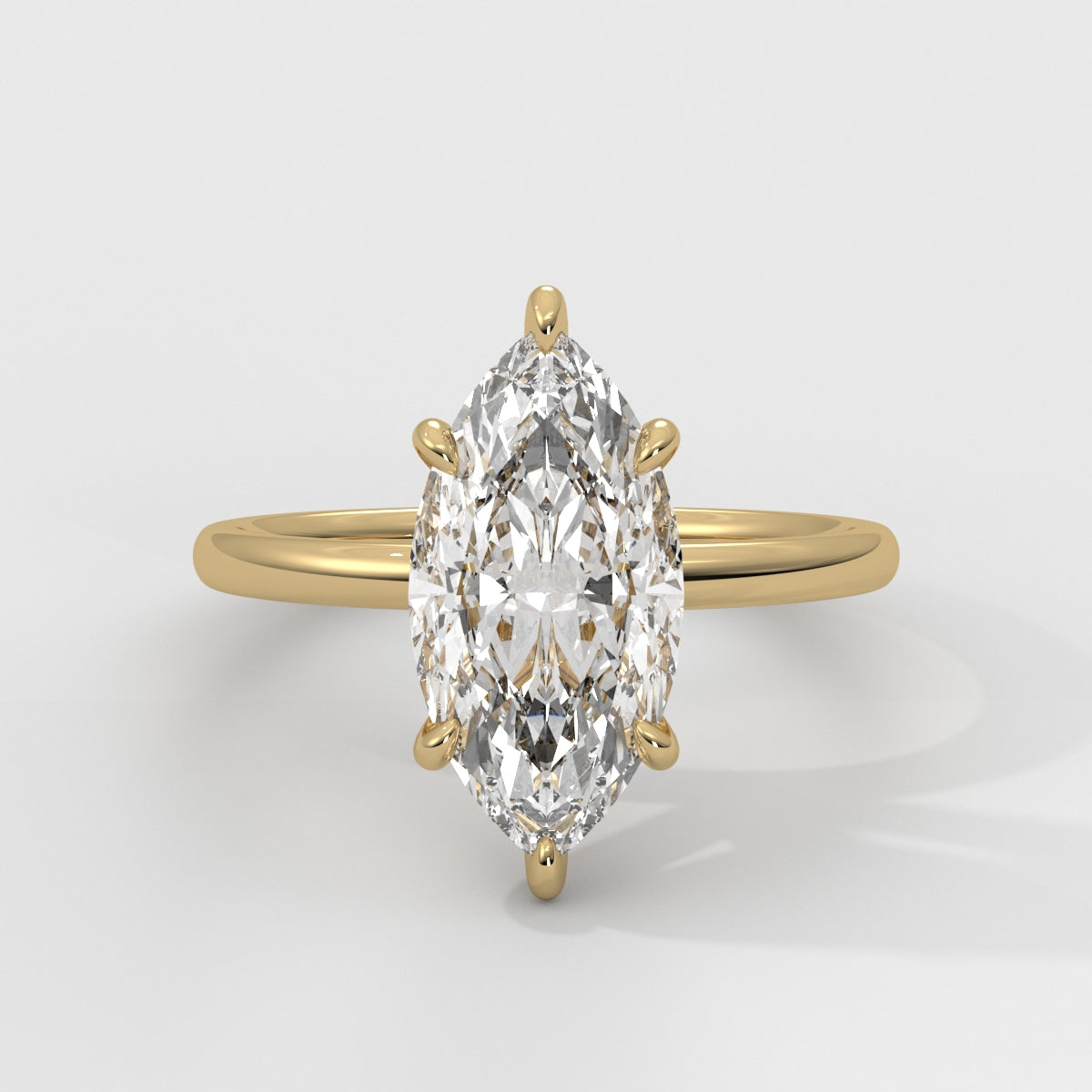 Anillo de Compromiso Hidden Halo Marquise