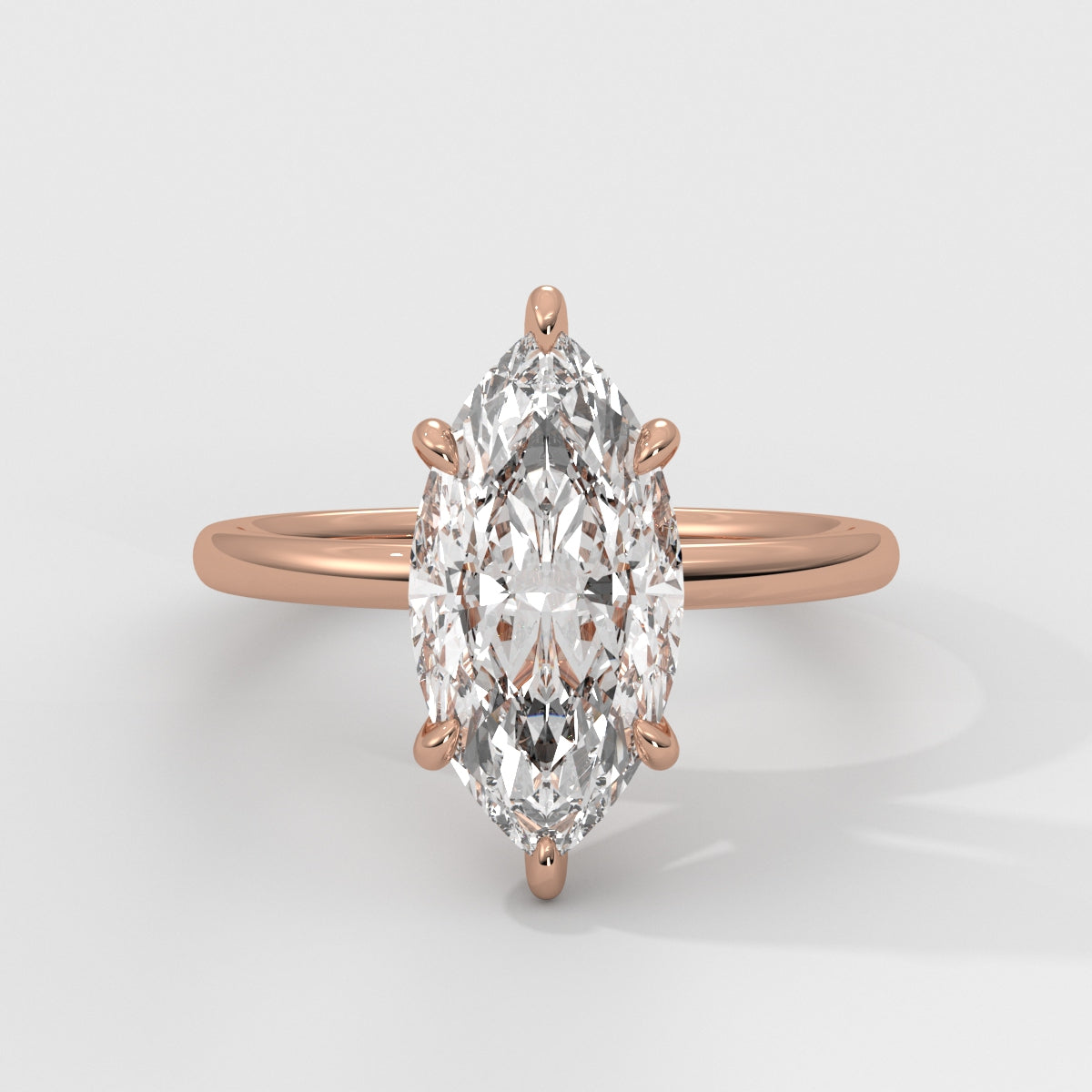 Anillo de Compromiso Hidden Halo Marquise