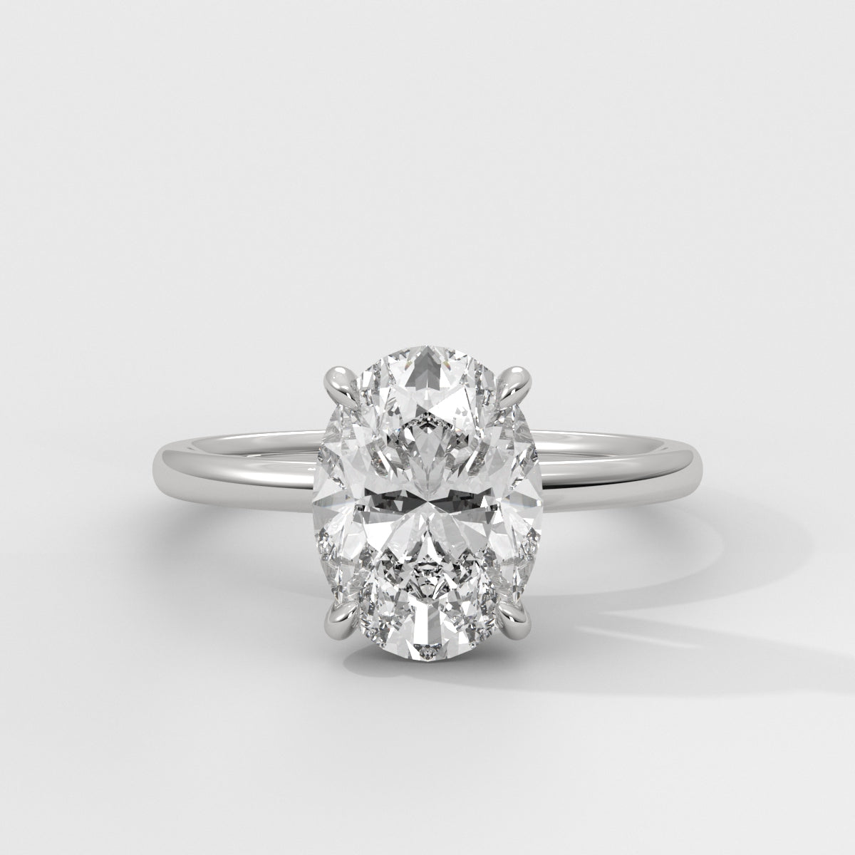 Anillo de Compromiso Hidden Halo Oval