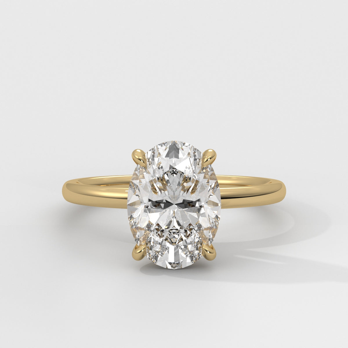 Anillo de Compromiso Hidden Halo Oval