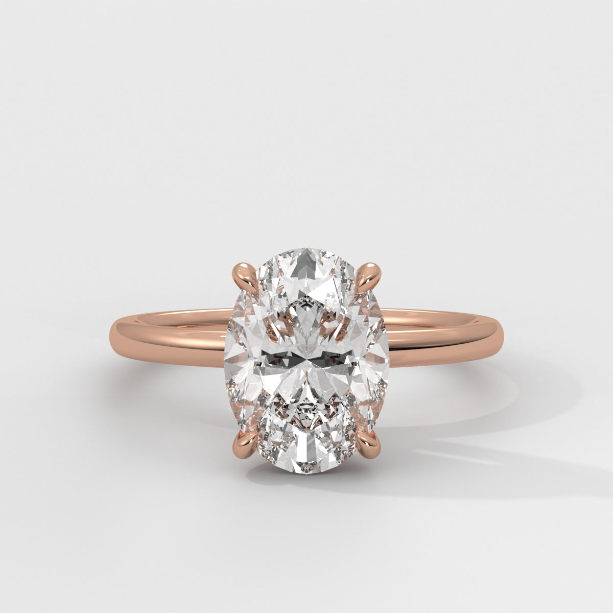 Anillo de Compromiso Hidden Halo Oval