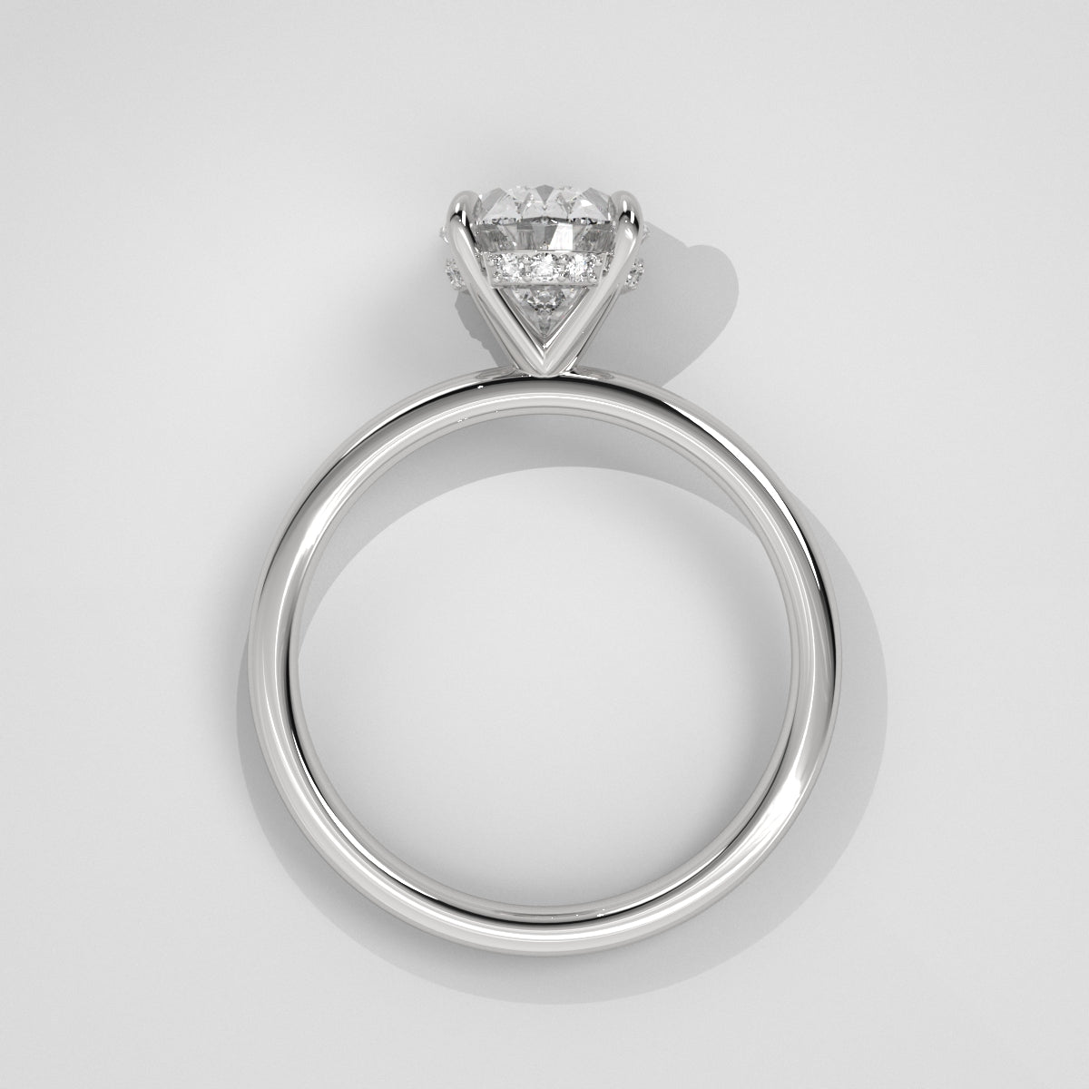 Anillo de Compromiso Hidden Halo Oval