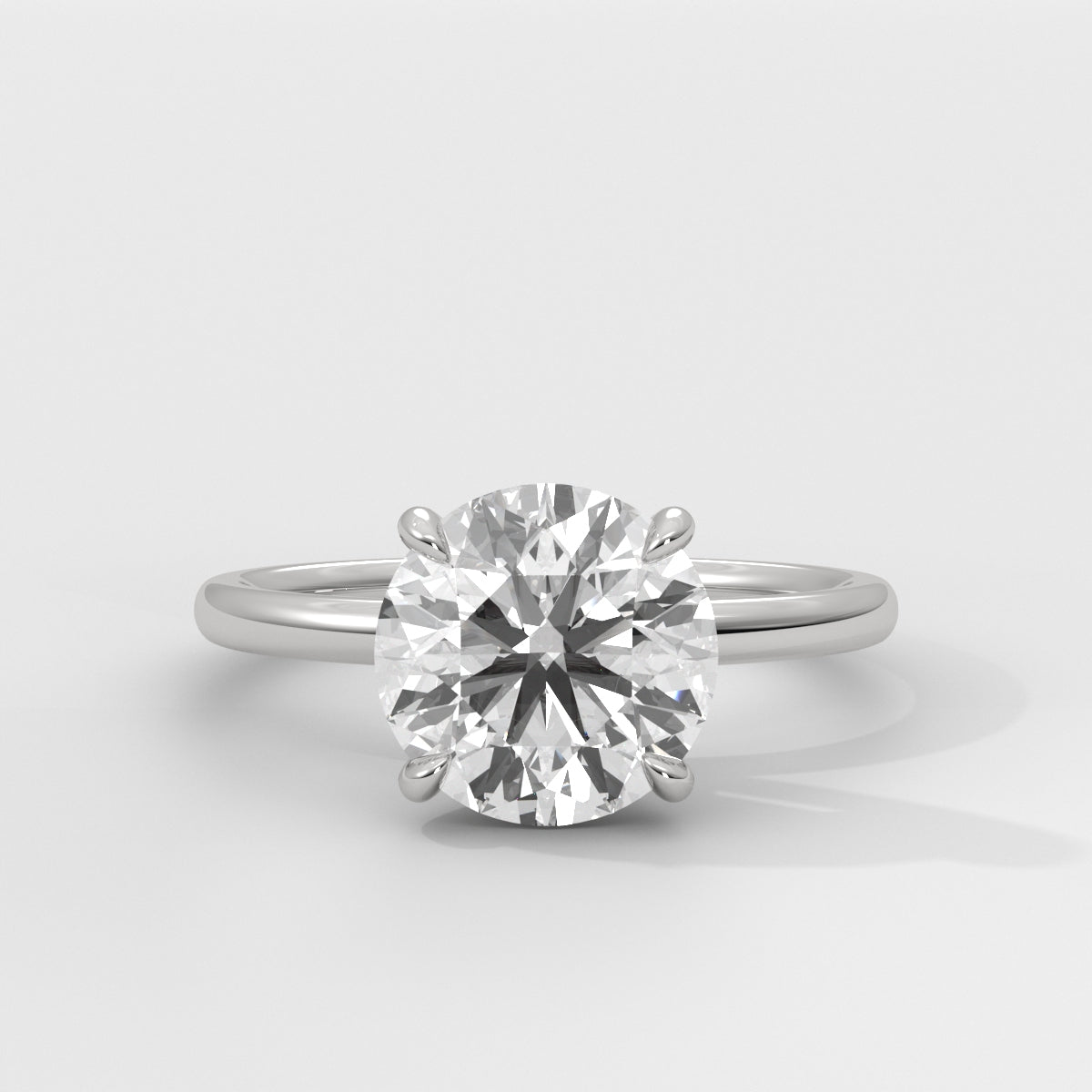 Anillo de Compromiso Hidden Halo Round