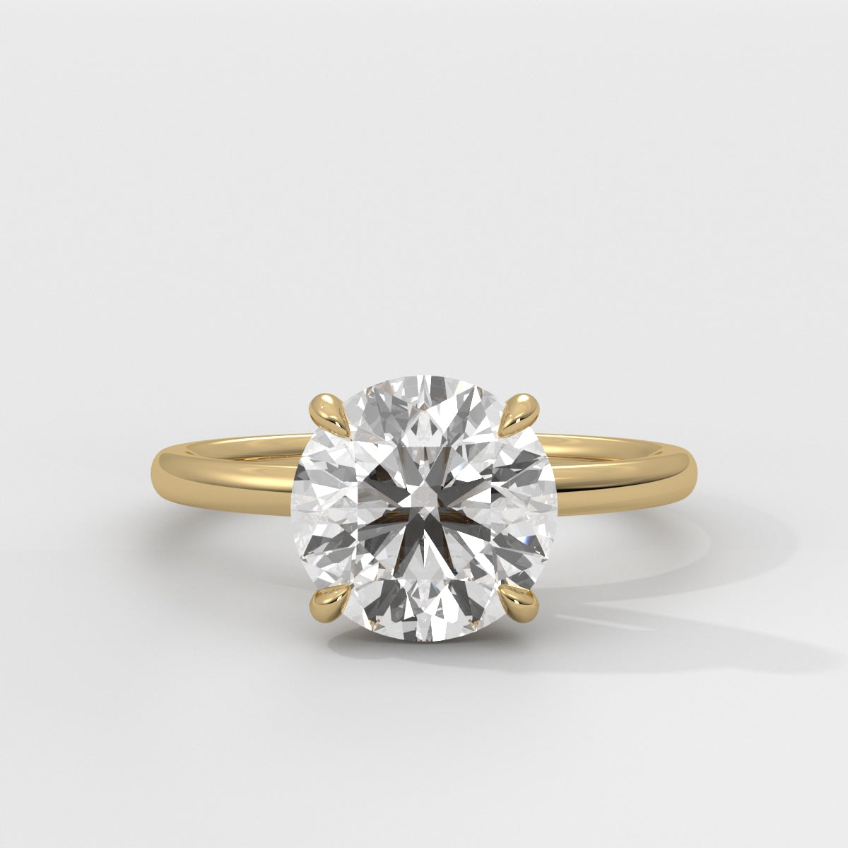 Anillo de Compromiso Hidden Halo Round