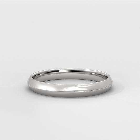 Anillo Knife Edge Wedding Band