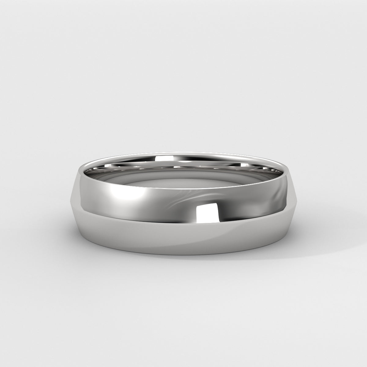 Anillo Knife Edge Wedding Band