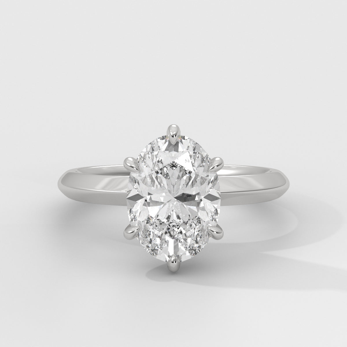 Anillo de Compromiso Knife Edge Oval