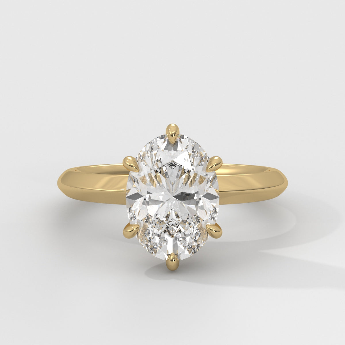 Anillo de Compromiso Knife Edge Oval