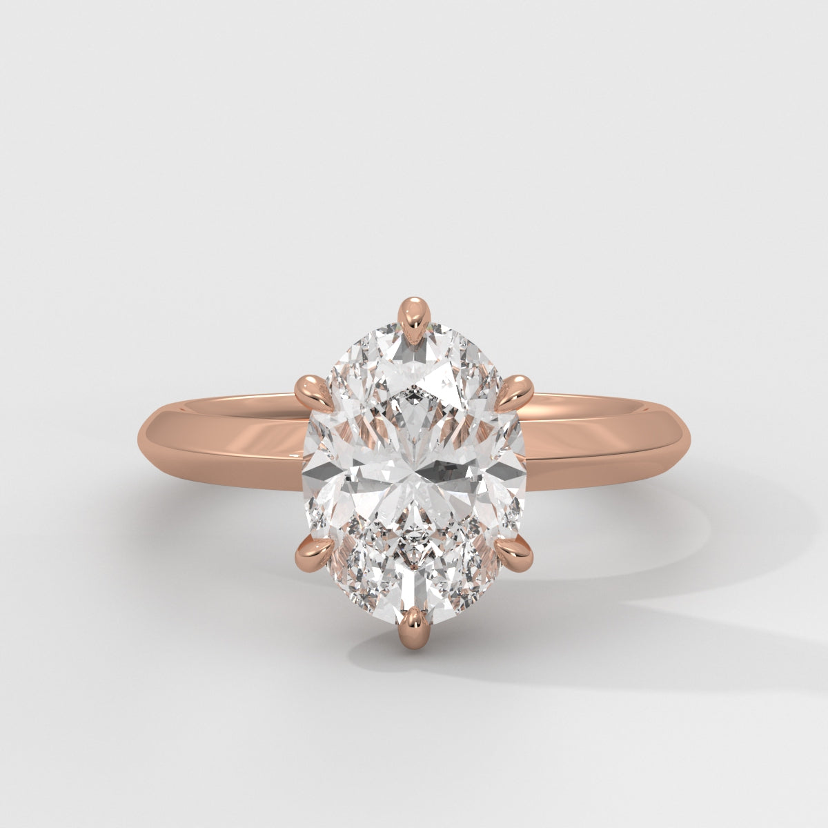 Anillo de Compromiso Knife Edge Oval