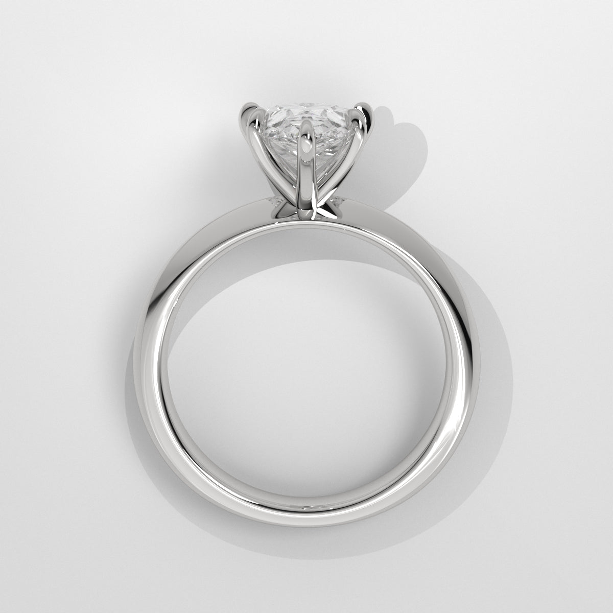 Anillo de Compromiso Knife Edge Pear
