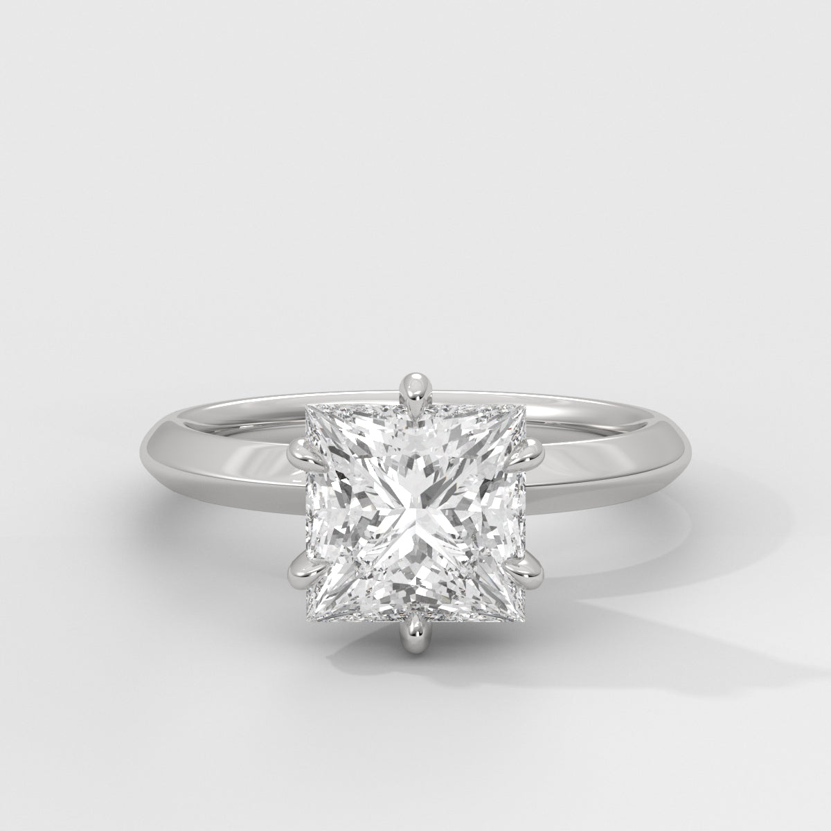 Anillo de Compromiso Knife Edge Princess