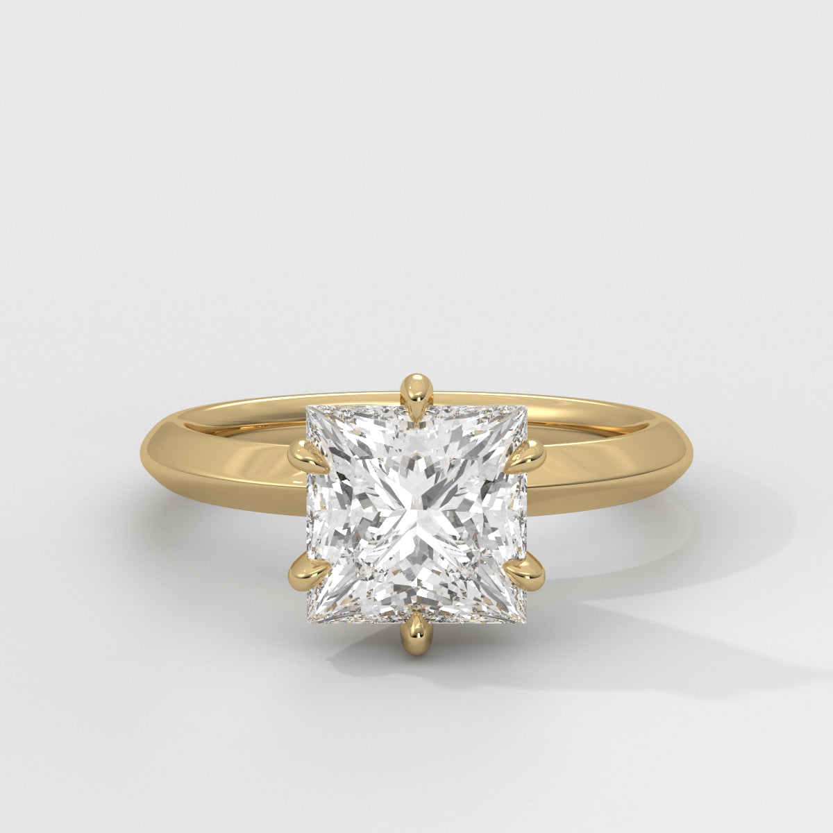 Anillo de Compromiso Knife Edge Princess