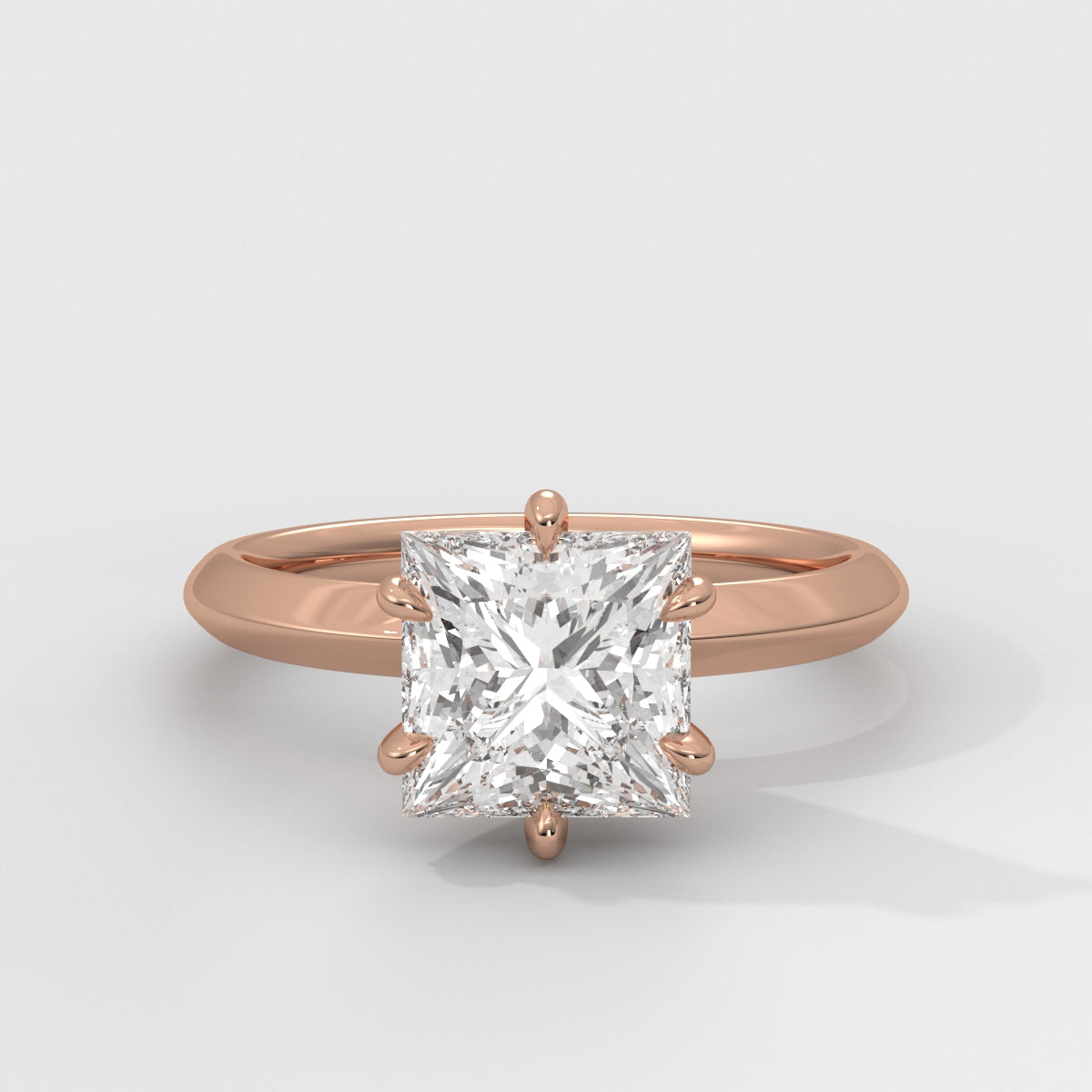 Anillo de Compromiso Knife Edge Princess