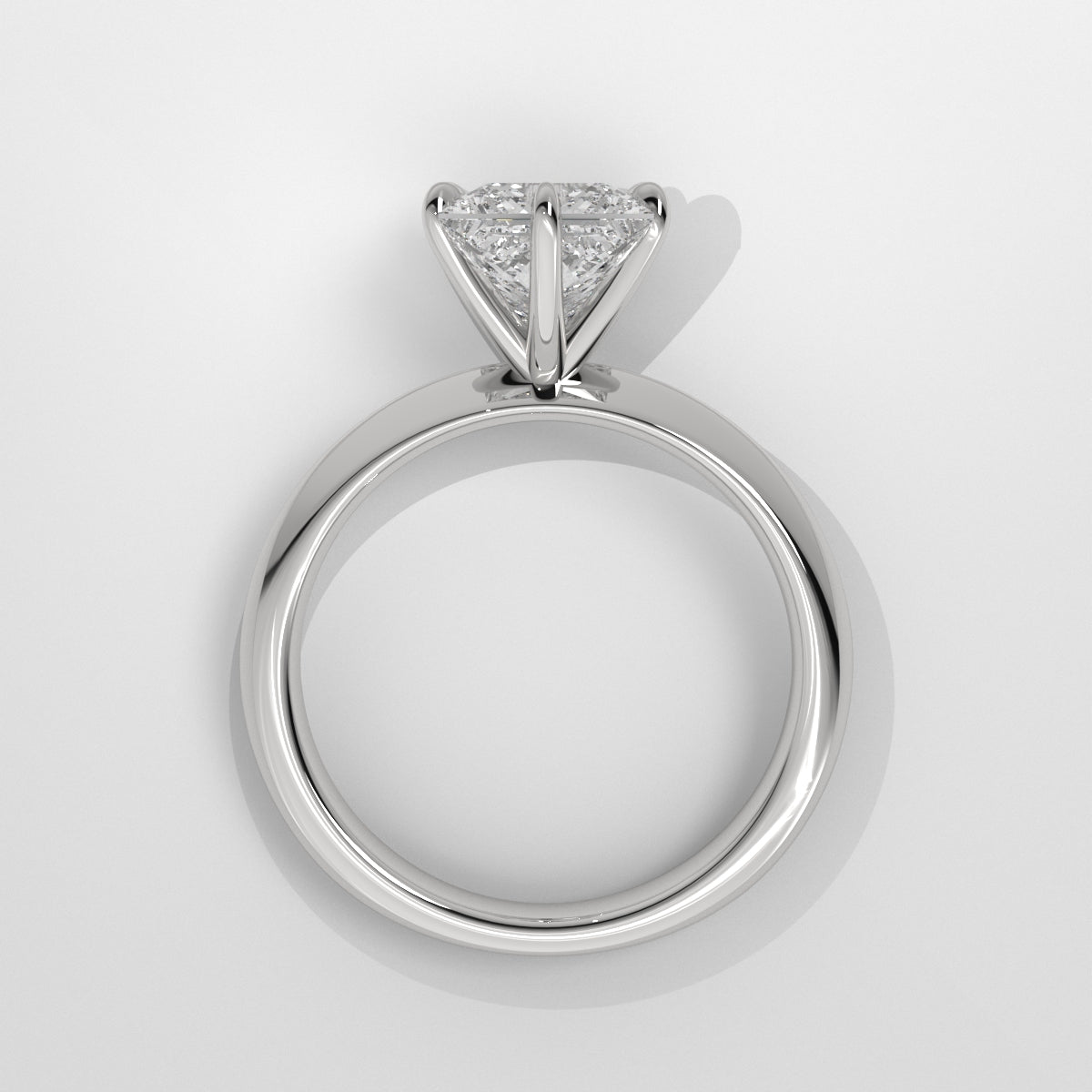 Anillo de Compromiso Knife Edge Princess