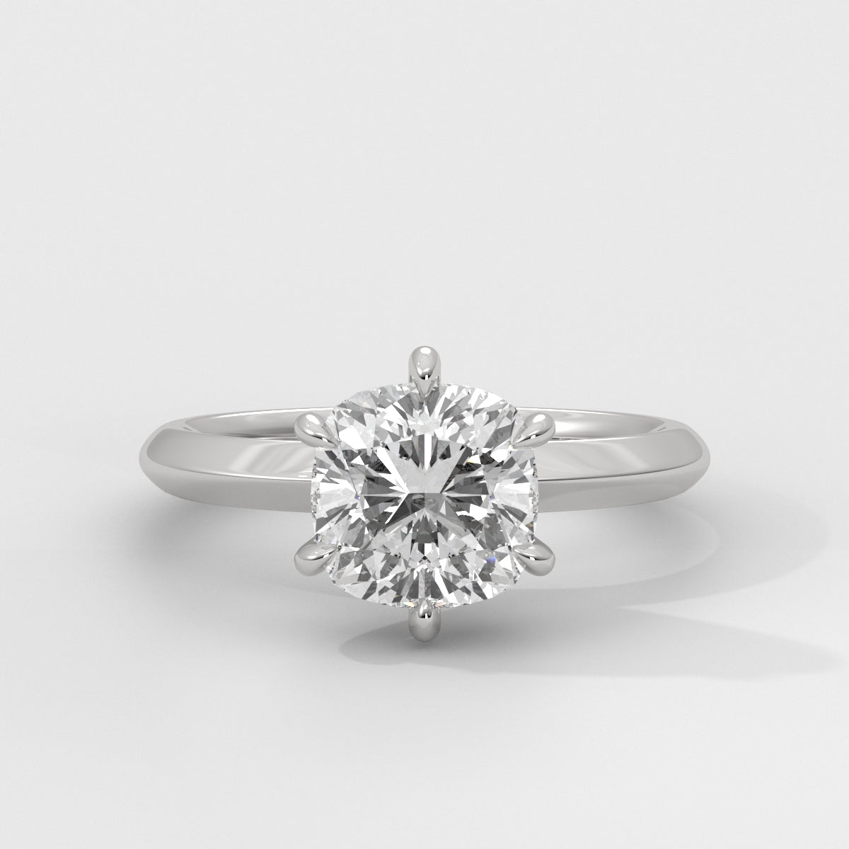 Anillo de Compromiso Knife Edge Cushion