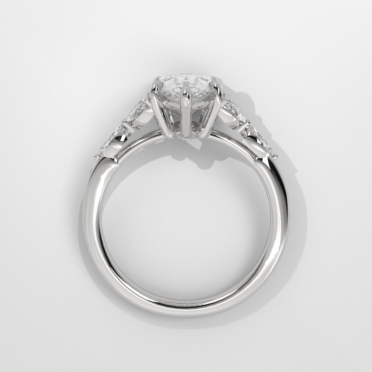 Anillo de Compromiso Laurel Pear