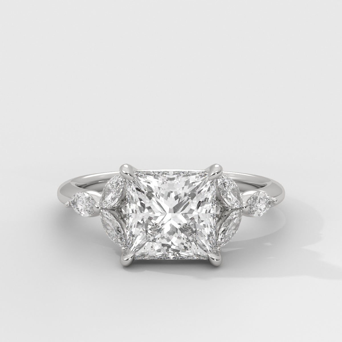 Anillo de Compromiso Laurel Princess