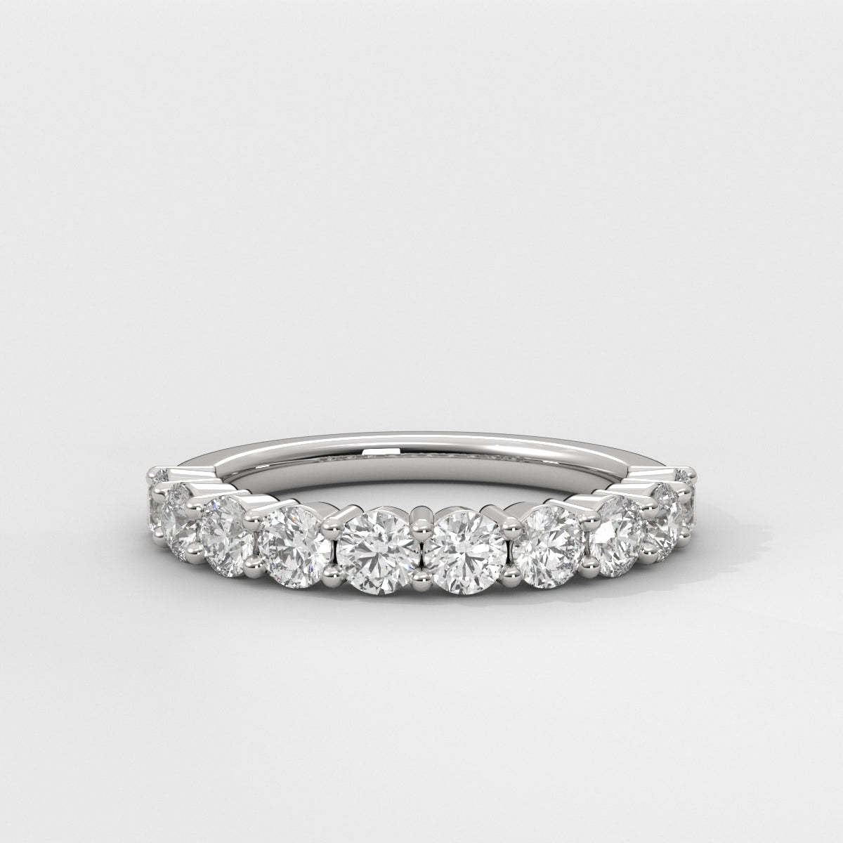 Anillo Shared Prongs Wedding Band