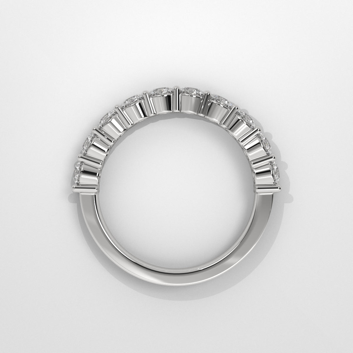 Anillo Shared Prongs Wedding Band