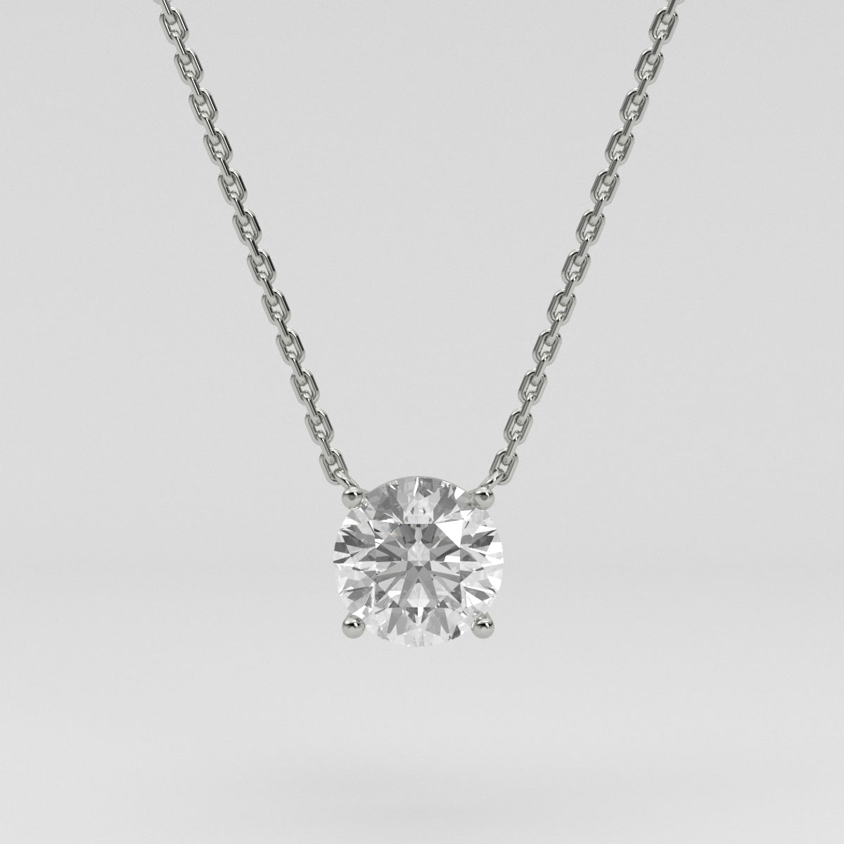 Collar Solitario Round