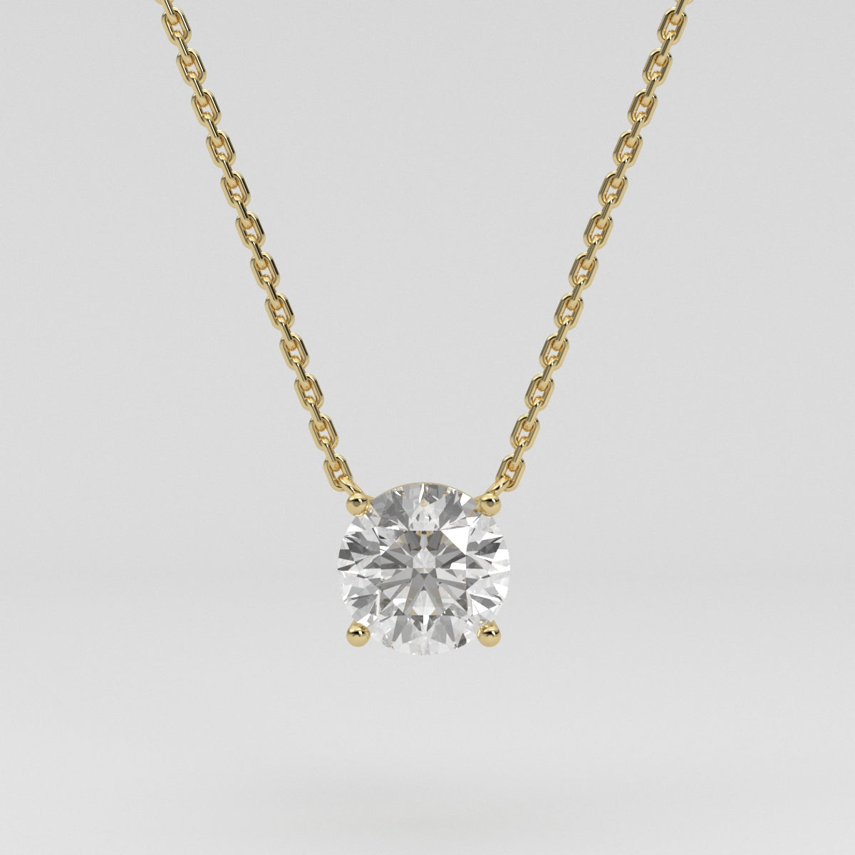 Collar Solitario Round