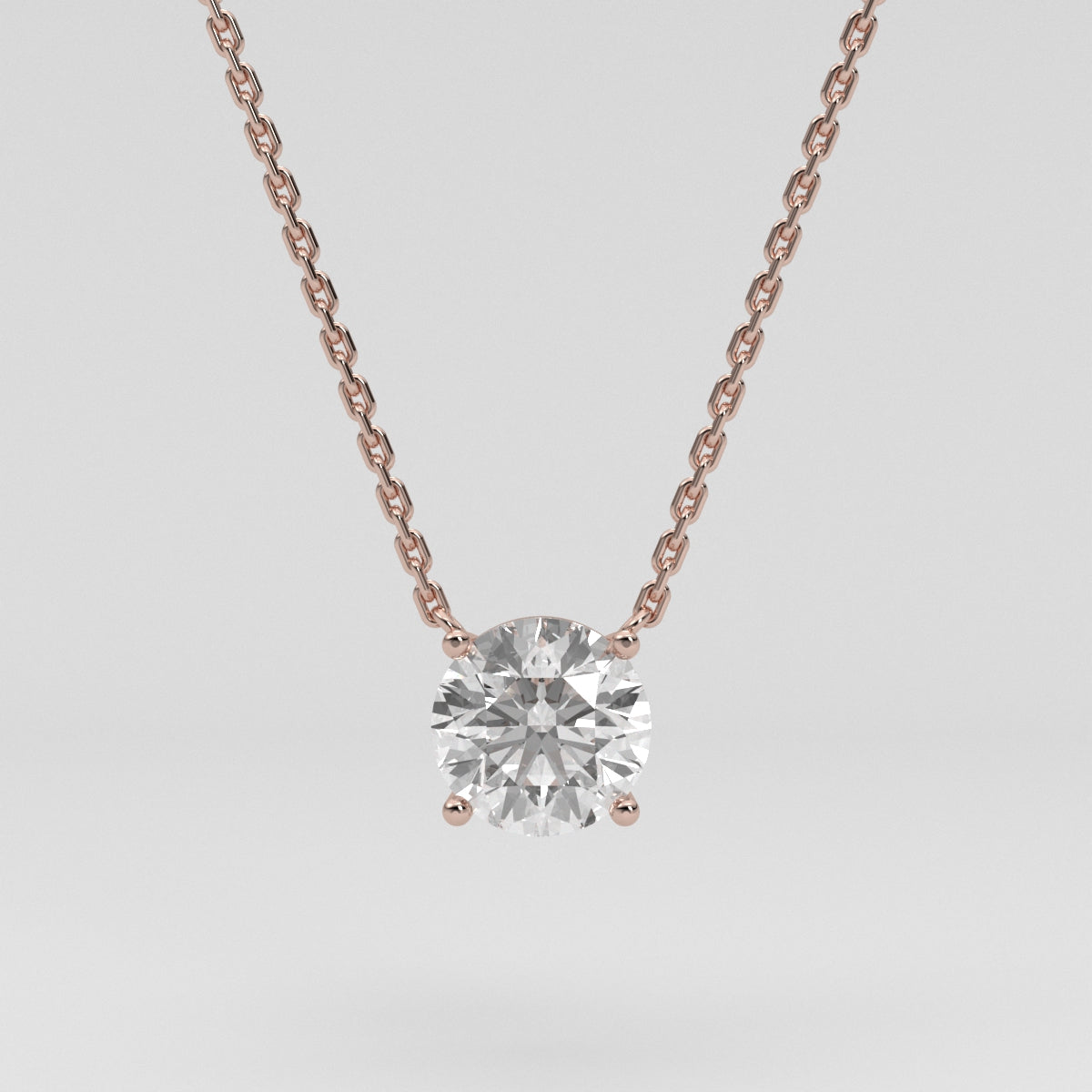 Collar Solitario Round