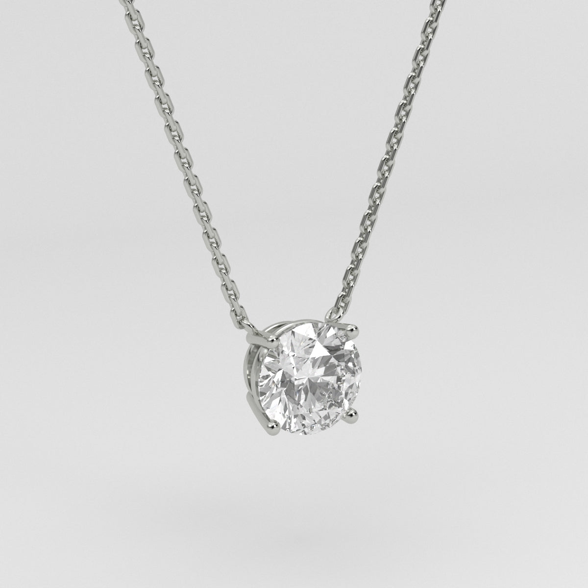 Collar Solitario Round