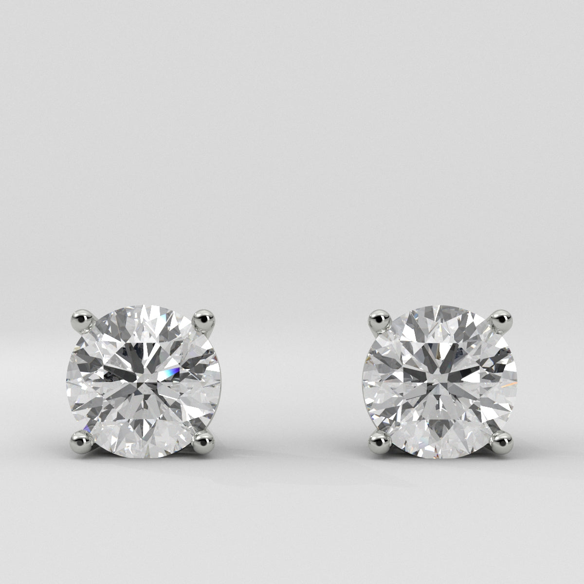 Studs Round 2.00 ct & Jacket Cluster