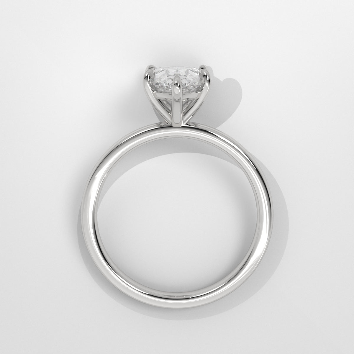 Anillo de Compromiso Solitario Pear