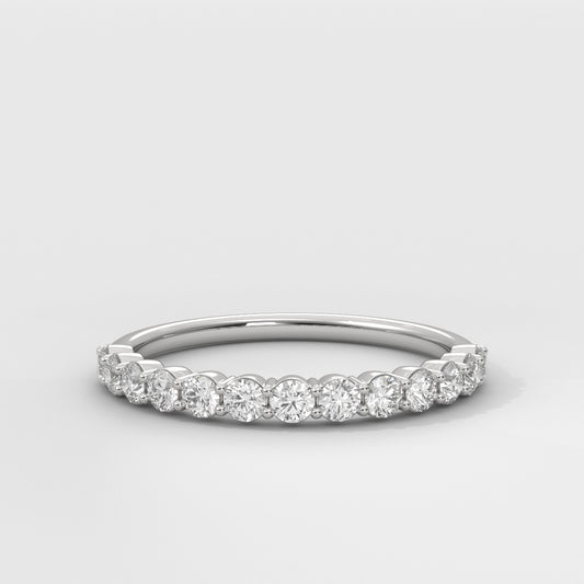 Anillo Shared Prongs Wedding Band