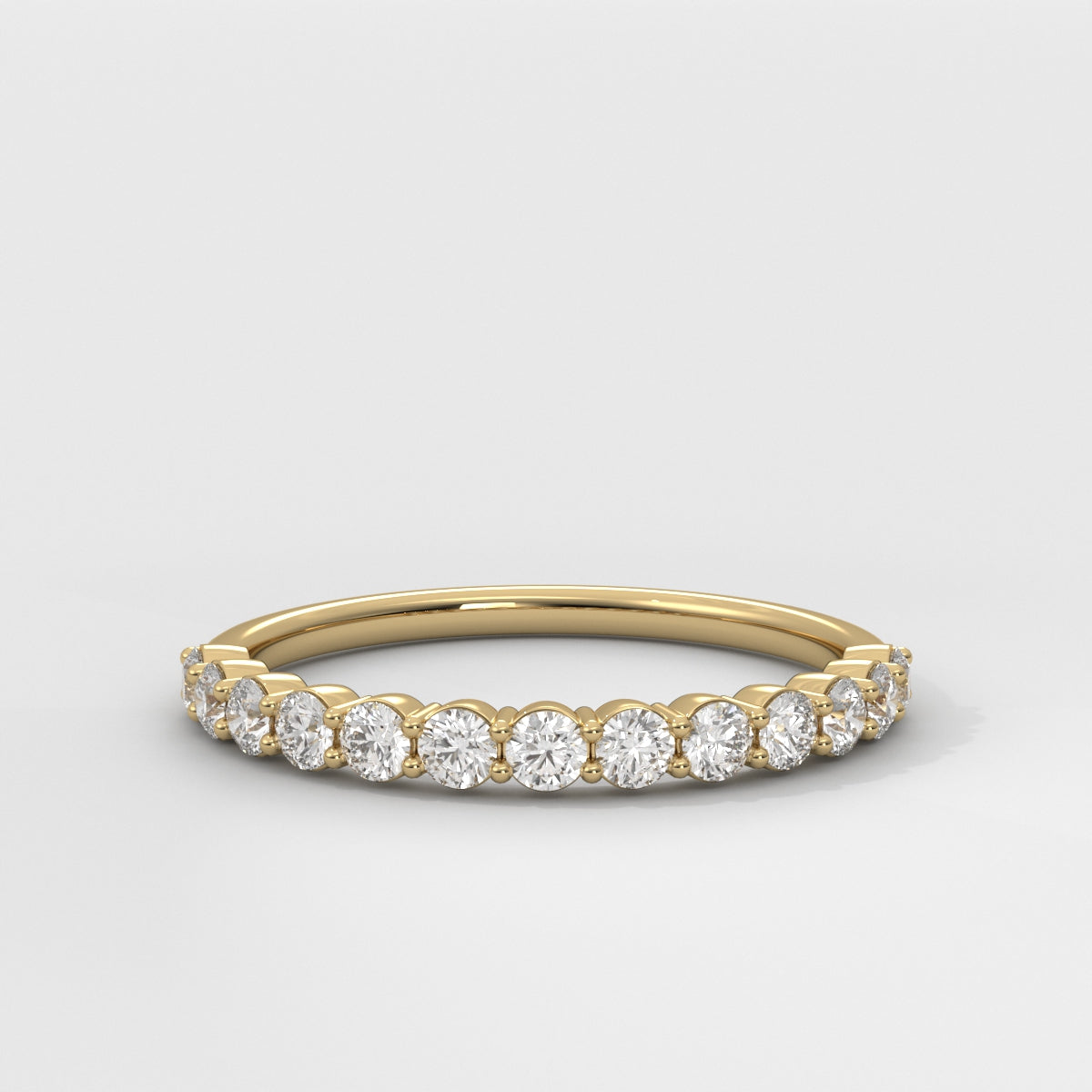 Anillo Shared Prongs Wedding Band