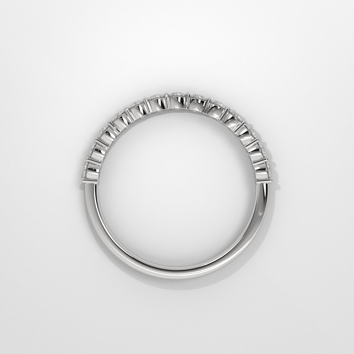 Anillo Shared Prongs Wedding Band