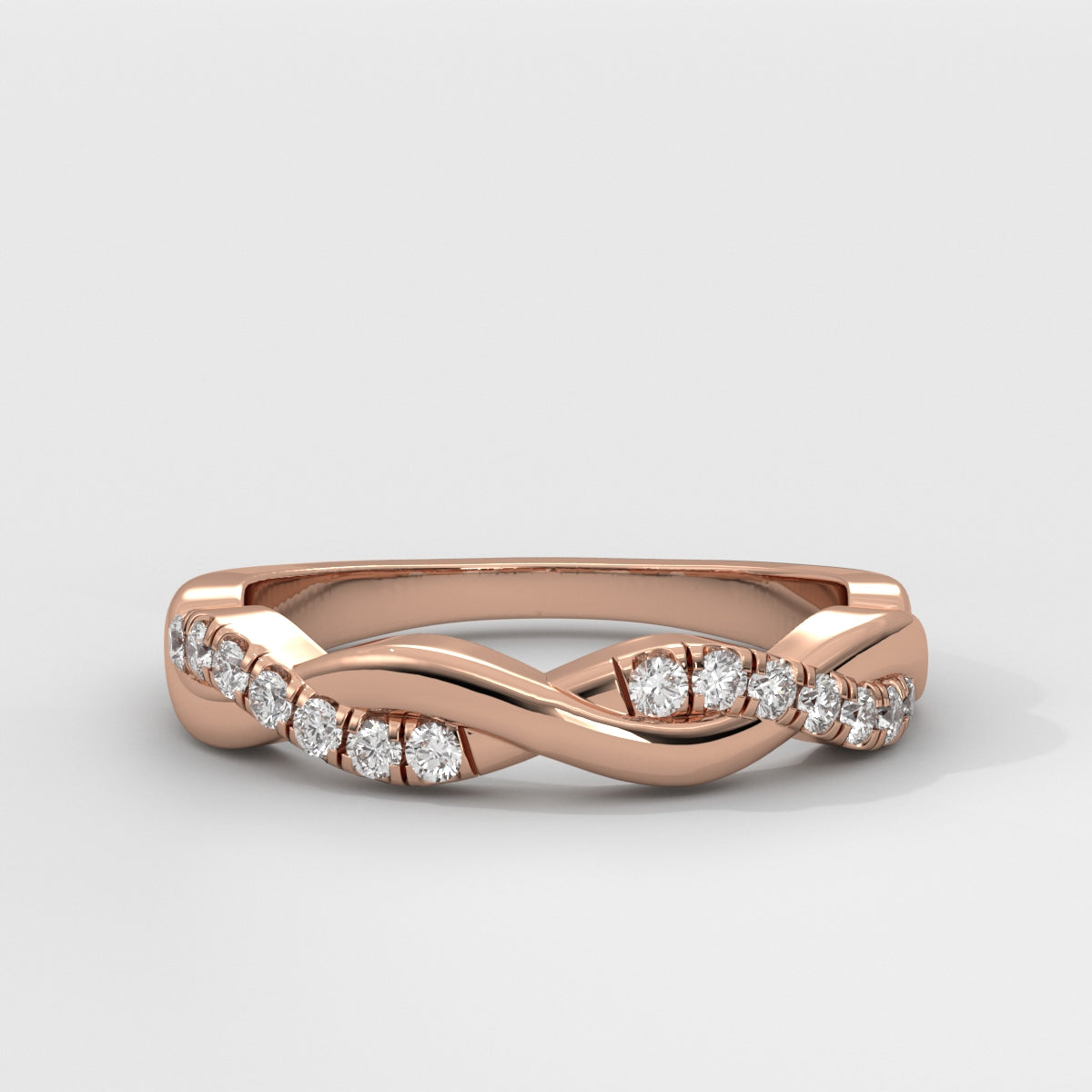 Anillo Twisted Shank Wedding Band