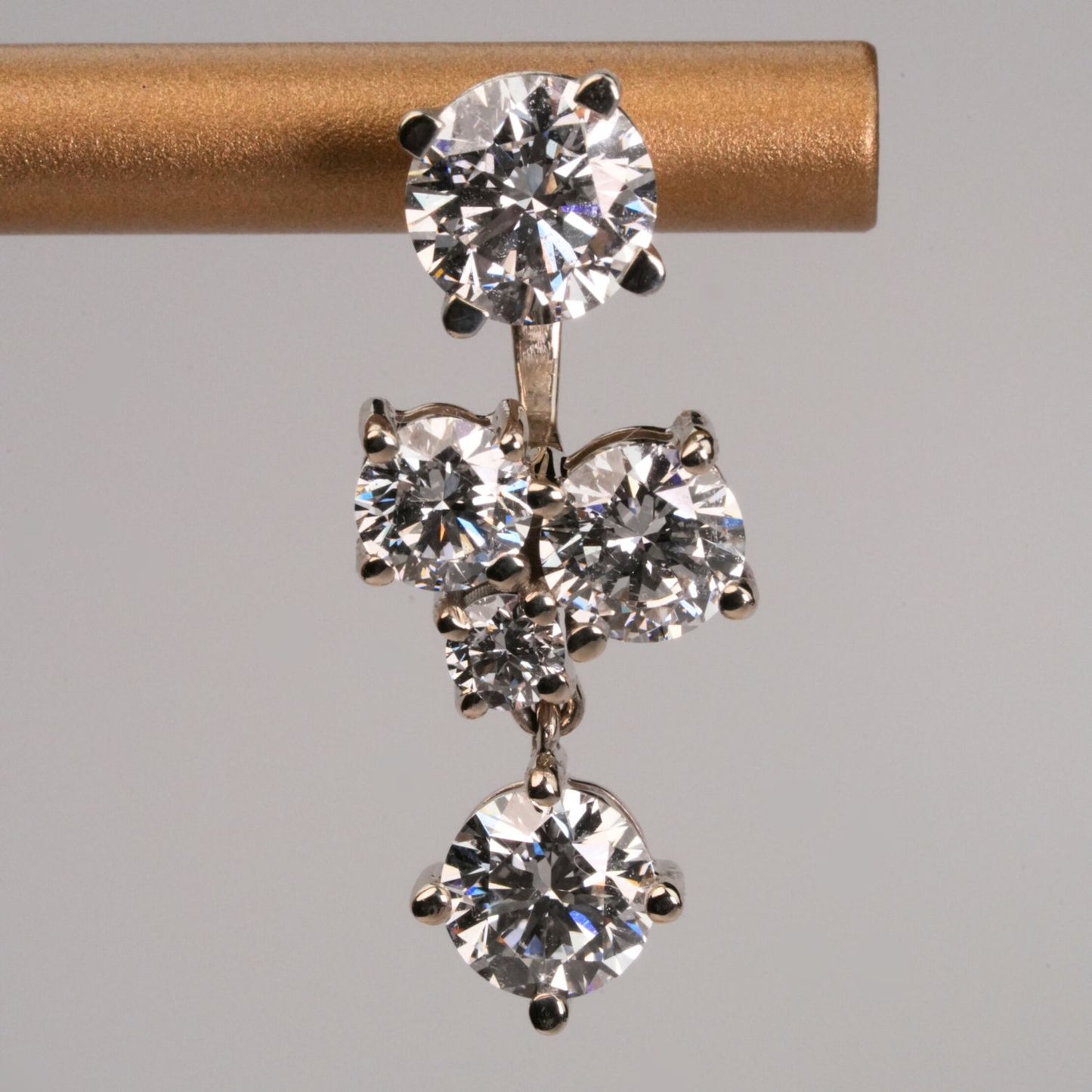 Studs Round 2.00 ct & Jacket Cluster