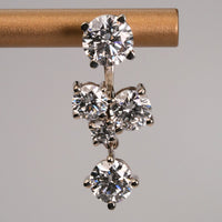 Studs Round 2.00 ct & Jacket Cluster