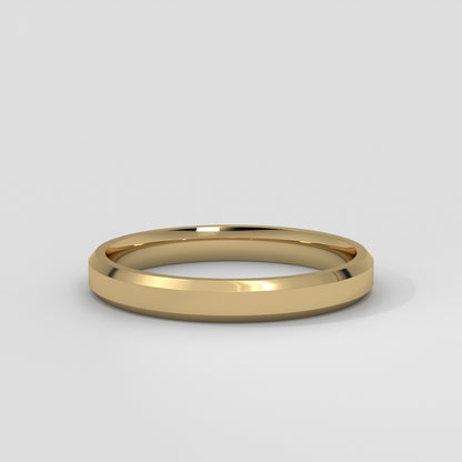 Anillo Beveled Edge Wedding Band