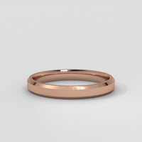 Anillo Beveled Edge Wedding Band