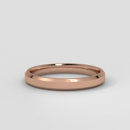 Anillo Beveled Edge Wedding Band